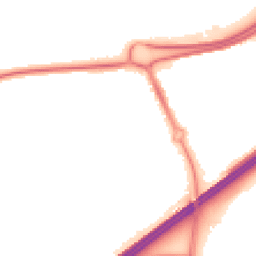 Night-time road noise heatmap for RG21 3BL