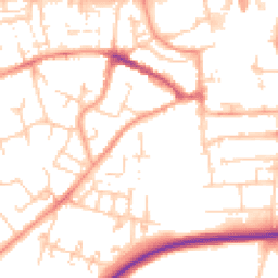 Daytime road noise heatmap for RG21 3DB