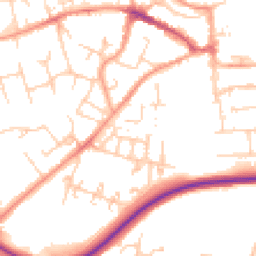 Daytime road noise heatmap for RG21 3DF