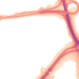 Night-time road noise heatmap for RG21 4BU