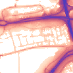 Daytime road noise heatmap for RG21 4DH