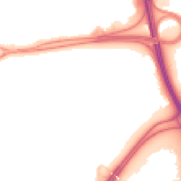 Night-time road noise heatmap for RG21 4DJ