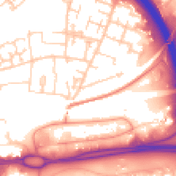 Daytime road noise heatmap for RG21 4EY
