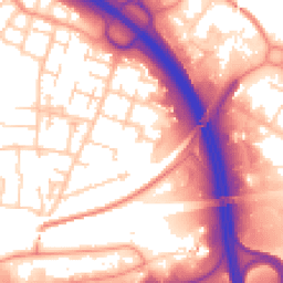 Daytime road noise heatmap for RG21 4FR