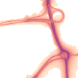Night-time road noise heatmap for RG21 4NY