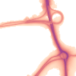 Night-time road noise heatmap for RG21 4NZ