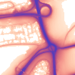 Daytime road noise heatmap for RG21 4PA