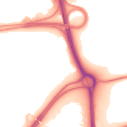 Night-time road noise heatmap for RG21 4PA