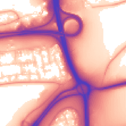 Daytime road noise heatmap for RG21 4PD