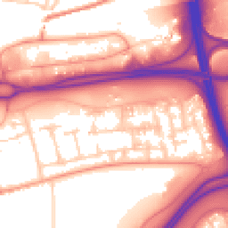 Daytime road noise heatmap for RG21 4QA
