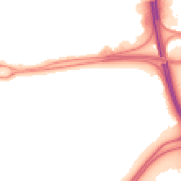 Night-time road noise heatmap for RG21 4QA