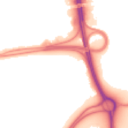 Night-time road noise heatmap for RG21 4QE
