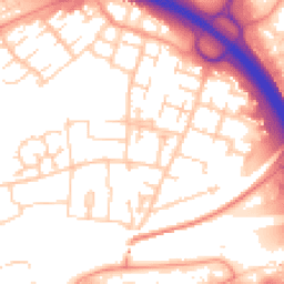 Daytime road noise heatmap for RG21 5LX