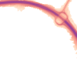 Night-time road noise heatmap for RG21 5LY