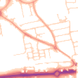 Daytime road noise heatmap for RG21 5UJ