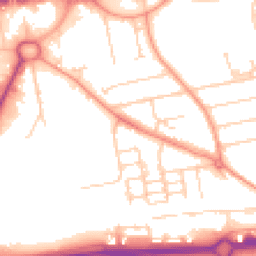 Daytime road noise heatmap for RG21 6AT