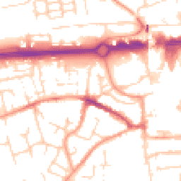 Daytime road noise heatmap for RG21 7BN