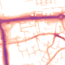 Daytime road noise heatmap for RG21 7RG