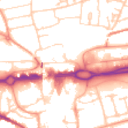Daytime road noise heatmap for RG21 7TN