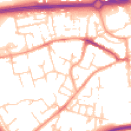 Daytime road noise heatmap for RG21 8XG