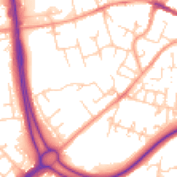 Daytime road noise heatmap for RG21 8YB