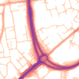 Daytime road noise heatmap for RG21 8YG