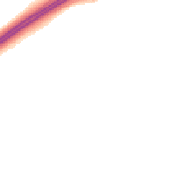 Night-time road noise heatmap for RG25 2DL