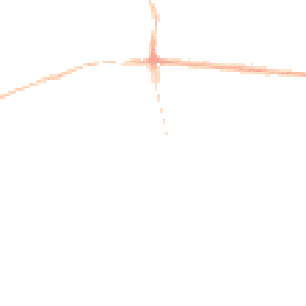 Night-time road noise heatmap for RG25 3PA