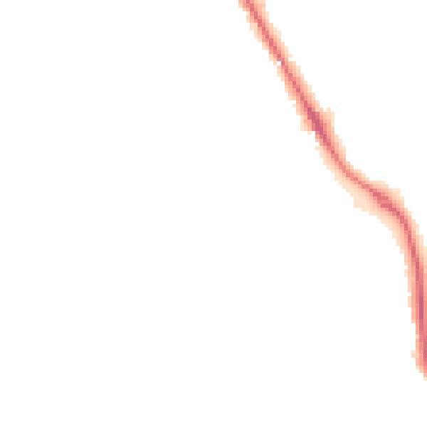 Night-time road noise heatmap for RG26 3BJ