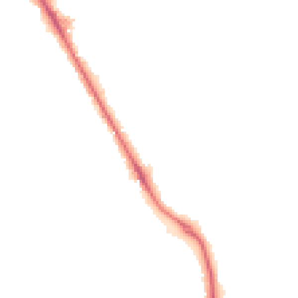 Night-time road noise heatmap for RG26 3SG