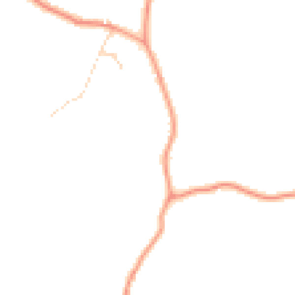 Daytime road noise heatmap for RG26 5HL