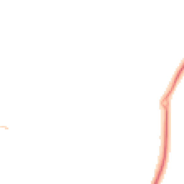 Night-time road noise heatmap for RG27 0ET