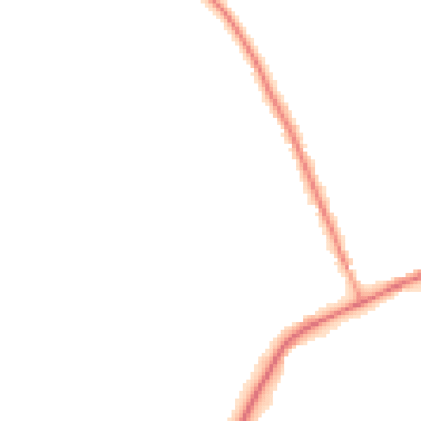 Night-time road noise heatmap for RG27 8QZ
