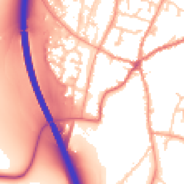 Daytime road noise heatmap for RG28 7AT