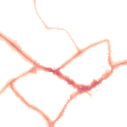 Night-time road noise heatmap for RG40 1DH