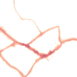 Night-time road noise heatmap for RG40 1DJ