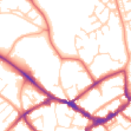 Daytime road noise heatmap for RG40 1DQ