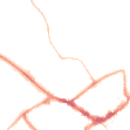 Night-time road noise heatmap for RG40 1DQ