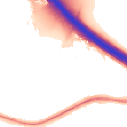 Night-time road noise heatmap for RG40 1EH