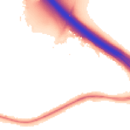 Night-time road noise heatmap for RG40 1EJ