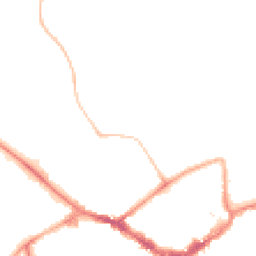 Night-time road noise heatmap for RG40 1FA