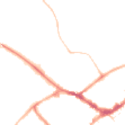 Night-time road noise heatmap for RG40 1GA
