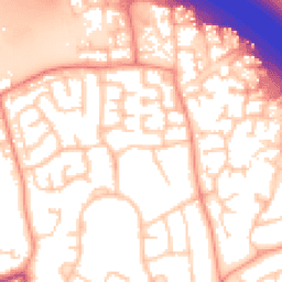 Daytime road noise heatmap for RG40 1PL