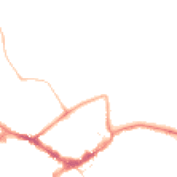 Night-time road noise heatmap for RG40 1PN