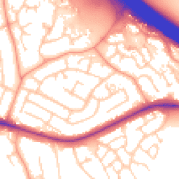 Daytime road noise heatmap for RG40 1RH