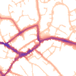 Daytime road noise heatmap for RG40 1TN