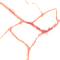 Night-time road noise heatmap for RG40 2AB