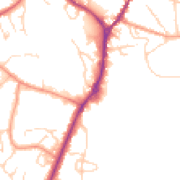 Daytime road noise heatmap for RG40 2AS