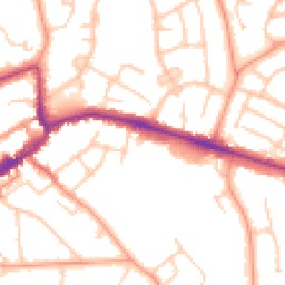 Daytime road noise heatmap for RG40 2EY