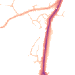 Daytime road noise heatmap for RG40 3HZ